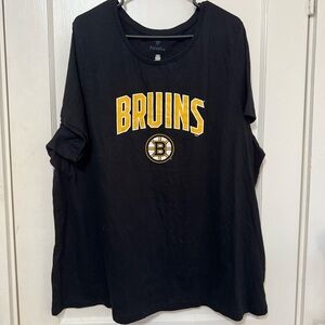 Fanatics Black and Gold 4X Plus Bruins Short Sleeve Tee